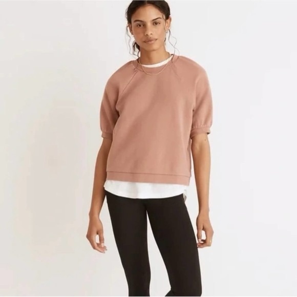 Madewell Puff-Sleeve Sweatshirt Tee Size XS - Picture 1 of 6